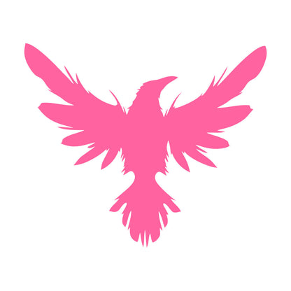 Mural And Wall Vinyl Decal Black Raven Bird Flying Wings Feathers Tattoo Culture