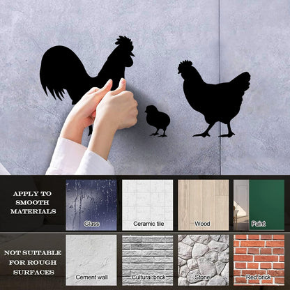 Vinyl Wall Stickers Chicken Rooster Chick Bird Farm Village House Pets Can Modify And Add Information