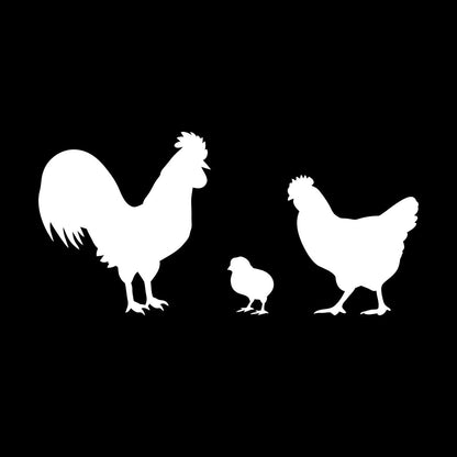Vinyl Wall Stickers Chicken Rooster Chick Bird Farm Village House Pets Can Modify And Add Information