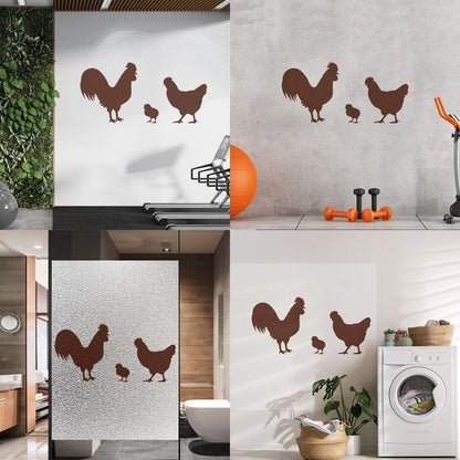 Vinyl Wall Stickers Chicken Rooster Chick Bird Farm Village House Pets Can Modify And Add Information