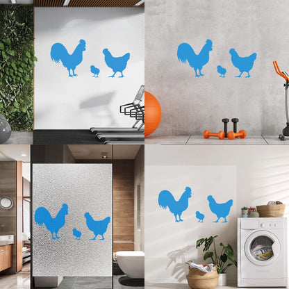 Vinyl Wall Stickers Chicken Rooster Chick Bird Farm Village House Pets Can Modify And Add Information