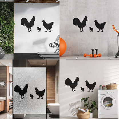 Vinyl Wall Stickers Chicken Rooster Chick Bird Farm Village House Pets Can Modify And Add Information