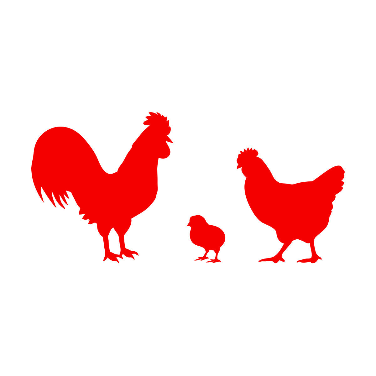 Vinyl Wall Stickers Chicken Rooster Chick Bird Farm Village House Pets Can Modify And Add Information