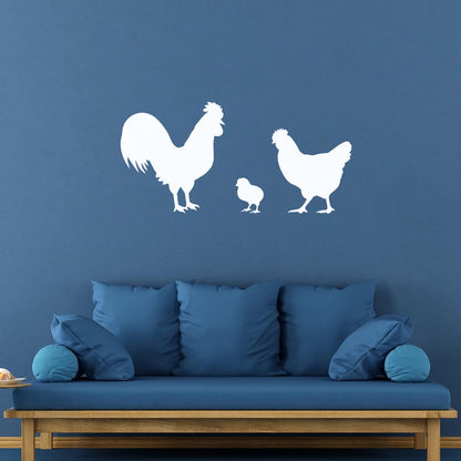 Vinyl Wall Stickers Chicken Rooster Chick Bird Farm Village House Pets Can Modify And Add Information