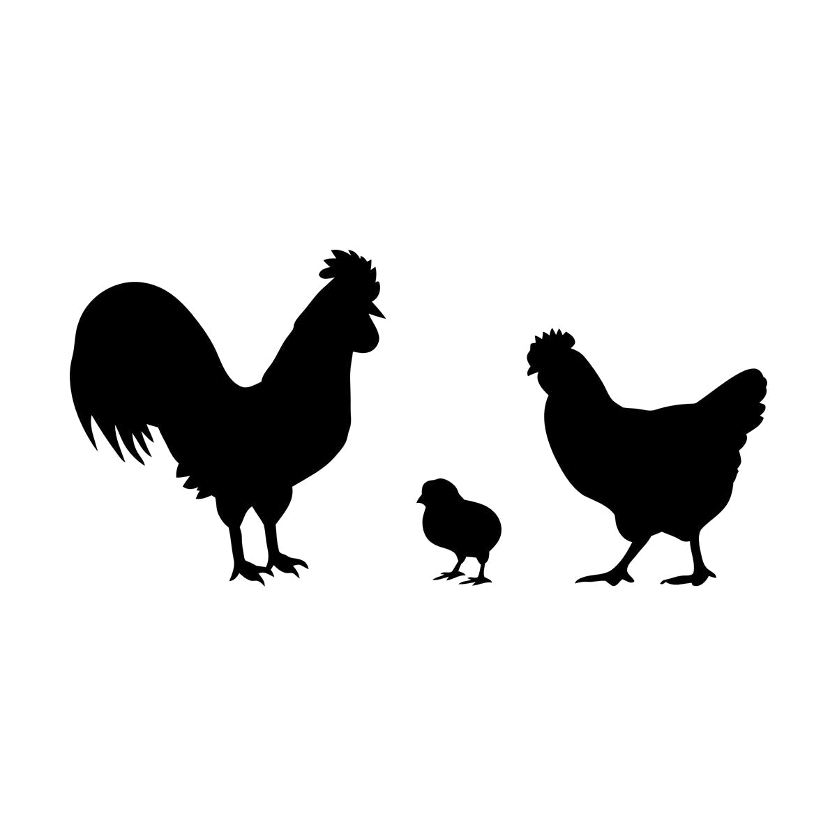 Vinyl Wall Stickers Chicken Rooster Chick Bird Farm Village House Pets Can Modify And Add Information