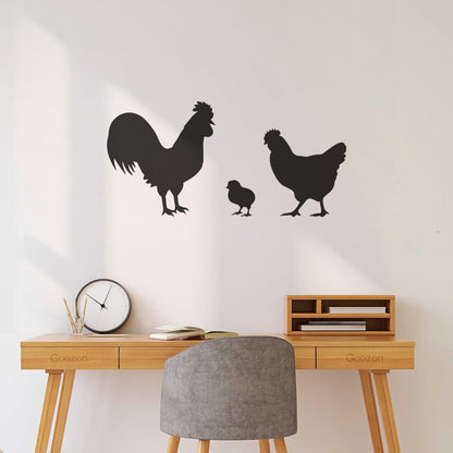 Vinyl Wall Stickers Chicken Rooster Chick Bird Farm Village House Pets Can Modify And Add Information