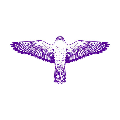 Engraving Stickers Falcon Flying Eagle Wings Hawk Tribal Bird Glass Stickers