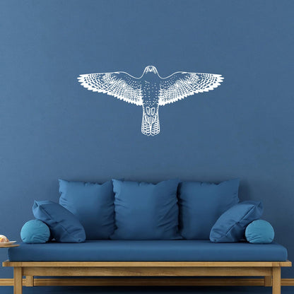 Engraving Stickers Falcon Flying Eagle Wings Hawk Tribal Bird Glass Stickers