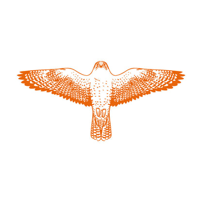 Engraving Stickers Falcon Flying Eagle Wings Hawk Tribal Bird Glass Stickers