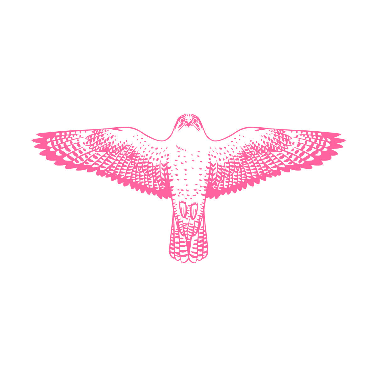 Engraving Stickers Falcon Flying Eagle Wings Hawk Tribal Bird Glass Stickers