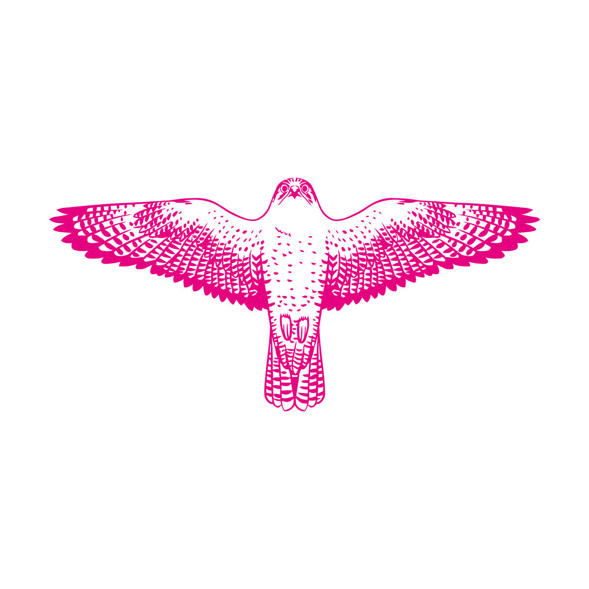 Engraving Stickers Falcon Flying Eagle Wings Hawk Tribal Bird Glass Stickers