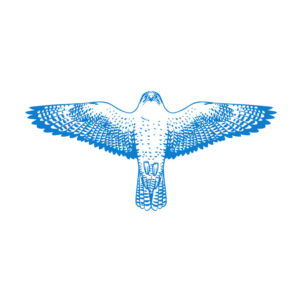 Engraving Stickers Falcon Flying Eagle Wings Hawk Tribal Bird Glass Stickers