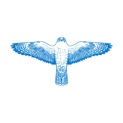 Engraving Stickers Falcon Flying Eagle Wings Hawk Tribal Bird Glass Stickers