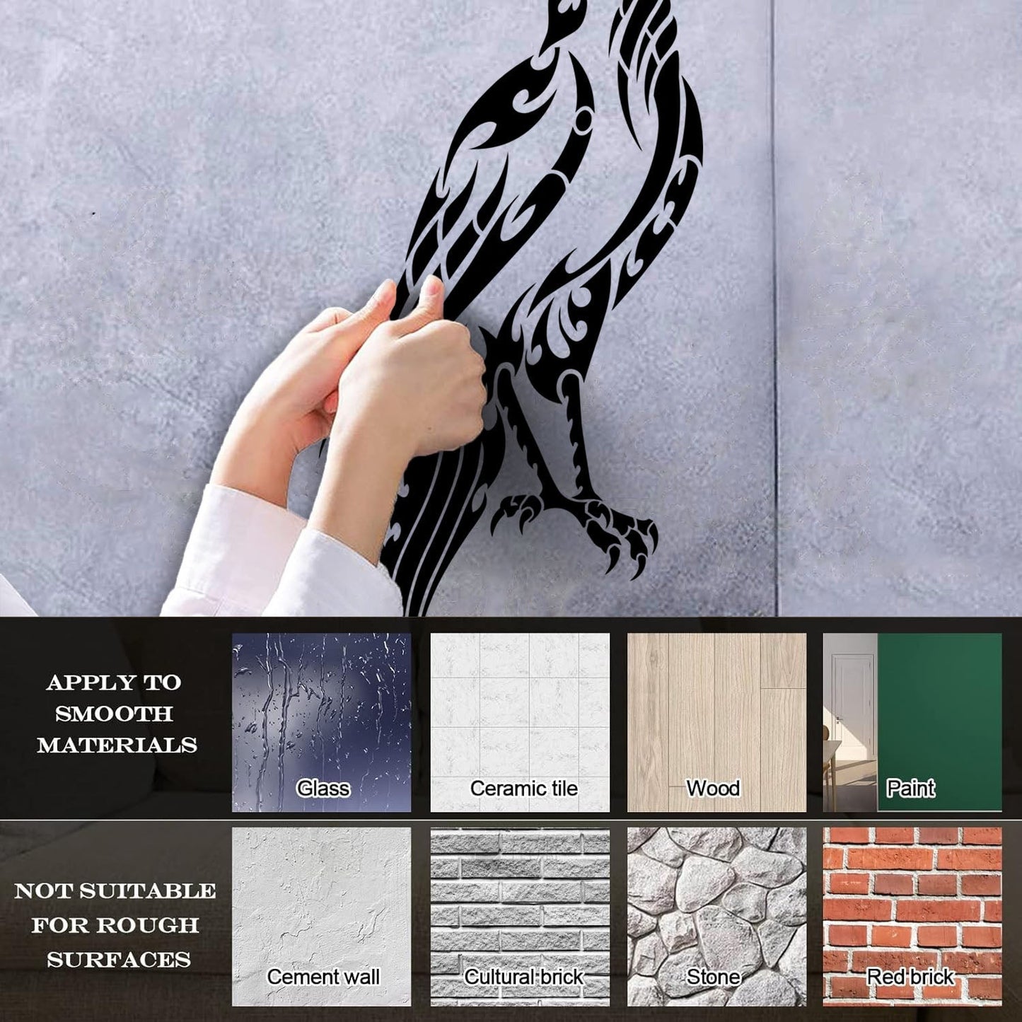 Lettering Decals Falcon Hawk Feathers Wild Freedom Bird Store Decoration