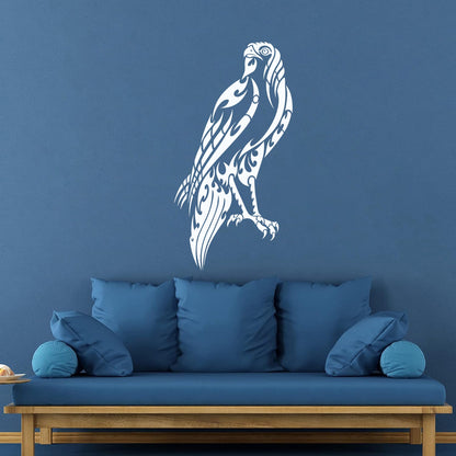 Lettering Decals Falcon Hawk Feathers Wild Freedom Bird Store Decoration