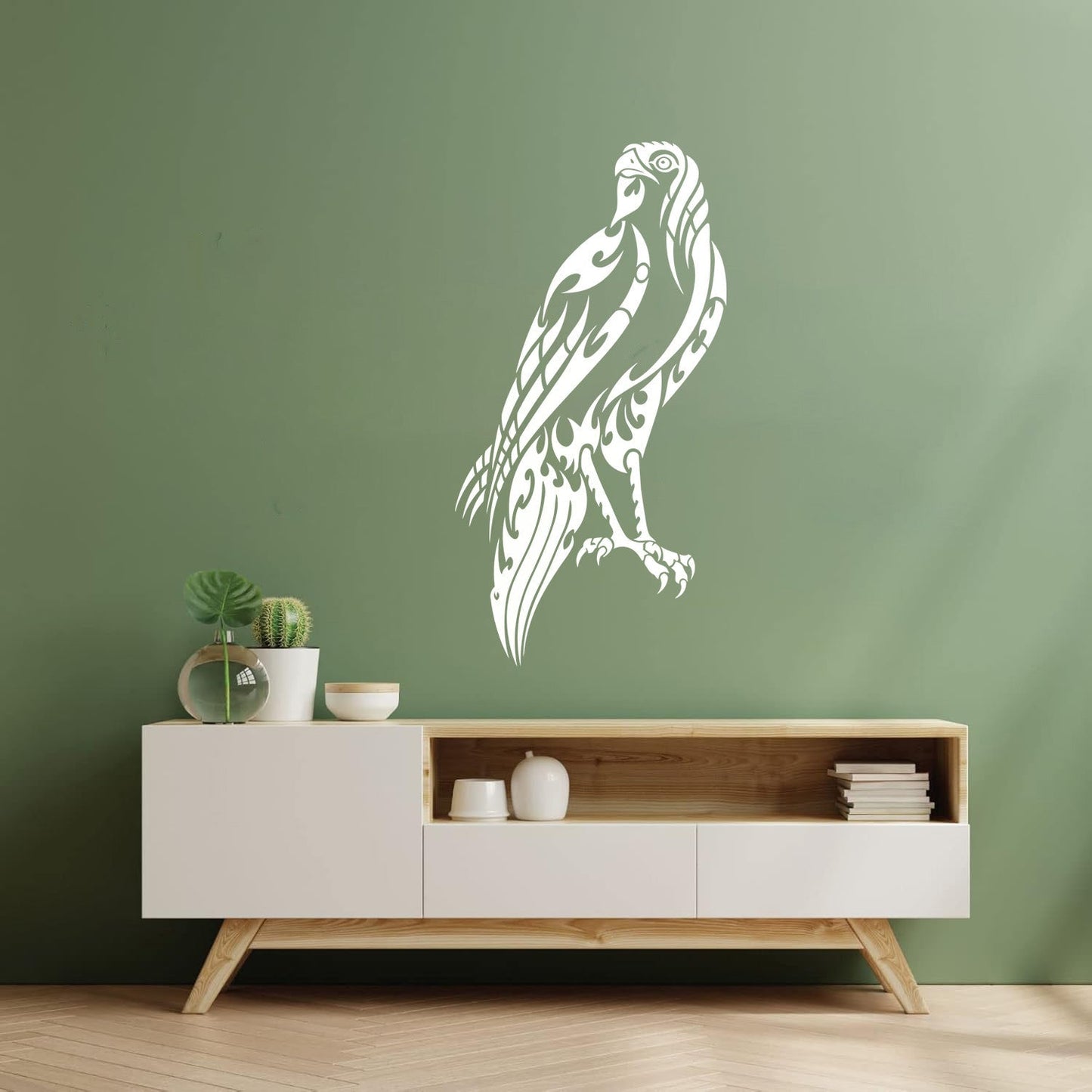 Lettering Decals Falcon Hawk Feathers Wild Freedom Bird Store Decoration