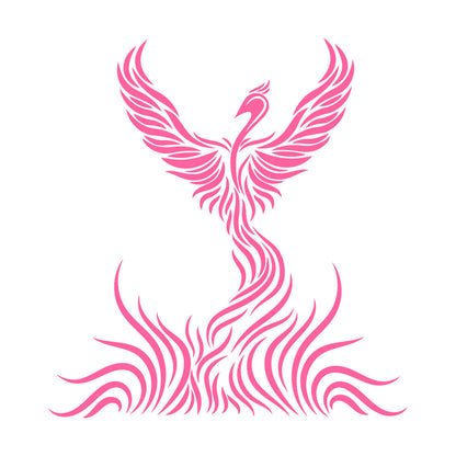 Fine Carving Stickers Firebird Beautiful Fairytale Big Wings It Won'T Fall Off