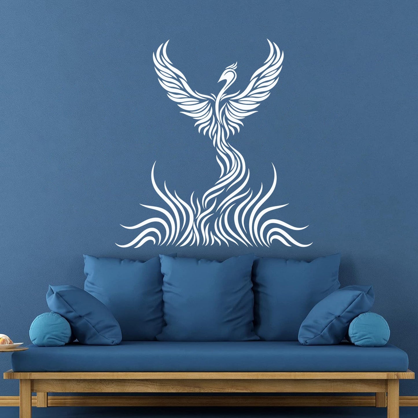 Fine Carving Stickers Firebird Beautiful Fairytale Big Wings It Won'T Fall Off