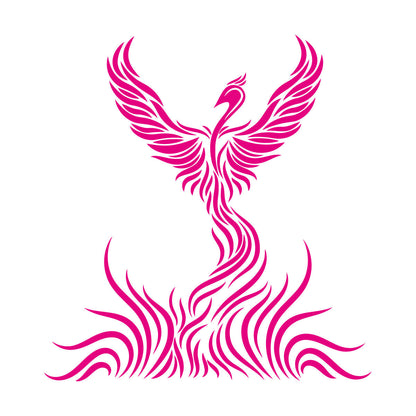 Fine Carving Stickers Firebird Beautiful Fairytale Big Wings It Won'T Fall Off