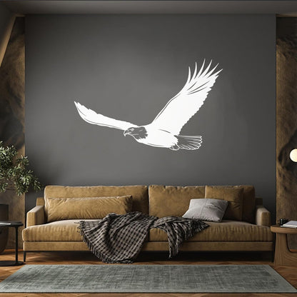 Lettering Decals Flying Big Bald Bird Tribal Feathers Predator Car Body Decoration