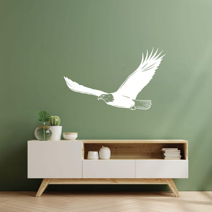 Lettering Decals Flying Big Bald Bird Tribal Feathers Predator Car Body Decoration