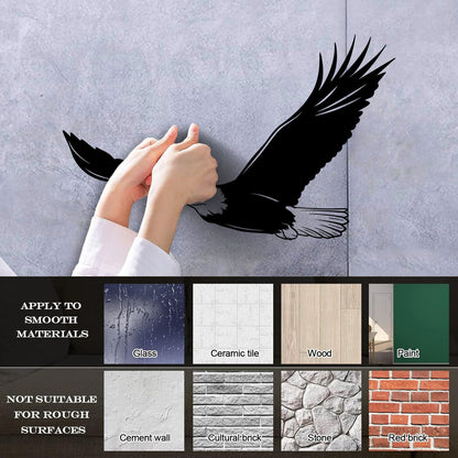 Lettering Decals Flying Big Bald Bird Tribal Feathers Predator Car Body Decoration