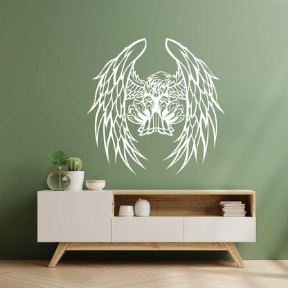 Flying Bird Eagle Bald Feather Wings Wall Decals Paster Paper Store Decoration