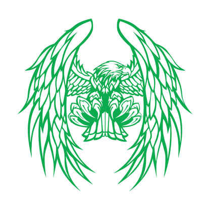 Flying Bird Eagle Bald Feather Wings Wall Decals Paster Paper Store Decoration