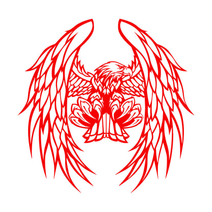 Flying Bird Eagle Bald Feather Wings Wall Decals Paster Paper Store Decoration