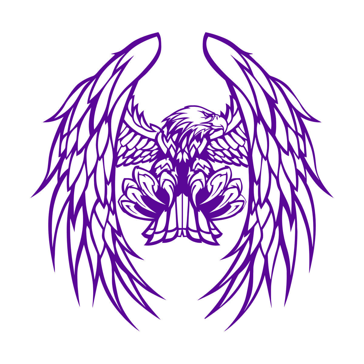 Flying Bird Eagle Bald Feather Wings Wall Decals Paster Paper Store Decoration