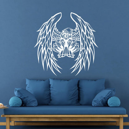 Flying Bird Eagle Bald Feather Wings Wall Decals Paster Paper Store Decoration
