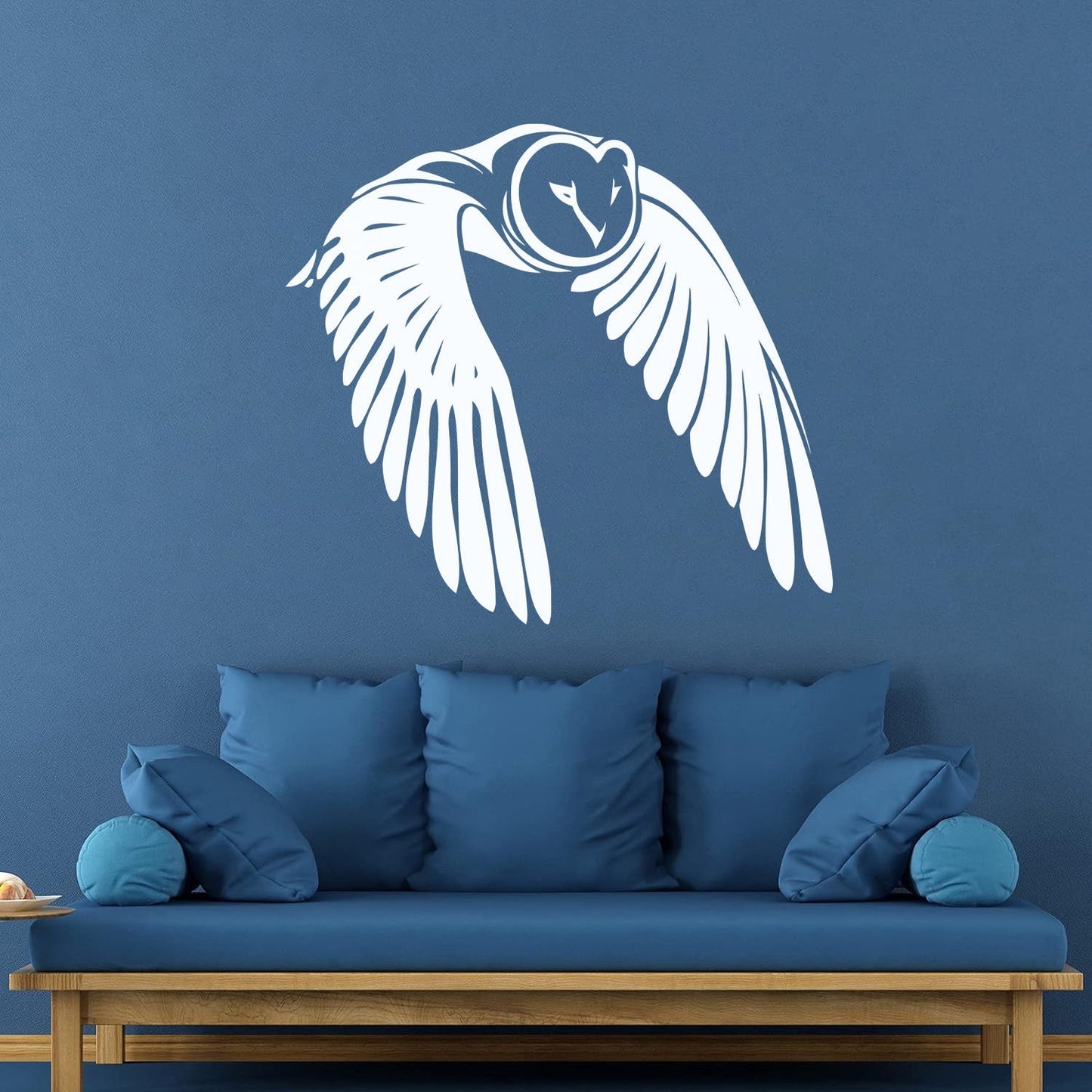 Vinyl Wall Decals Flying Bird Owl Wings Feathers Self Adhesive