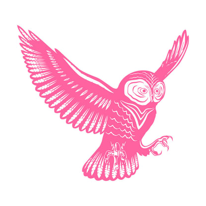 Flying Bird Owl Wings Feathers Tribal Engraving Decals Do Not Damage The Wall Surface