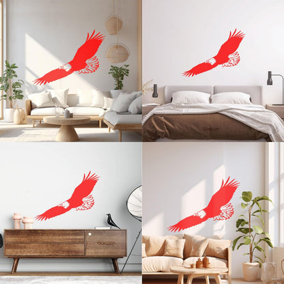 Lettering Decals Flying Eagle Bird Tribal American Symbol Feathers Can Modify And Add Information