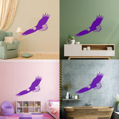 Lettering Decals Flying Eagle Bird Tribal American Symbol Feathers Can Modify And Add Information