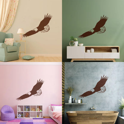 Lettering Decals Flying Eagle Bird Tribal American Symbol Feathers Can Modify And Add Information