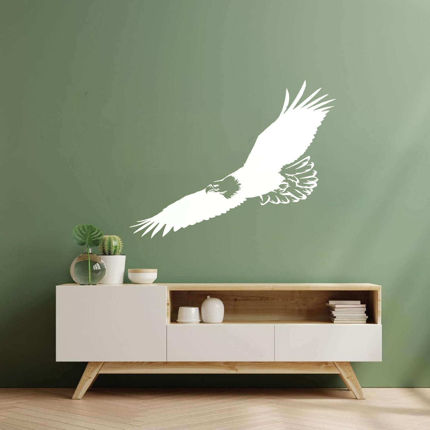 Lettering Decals Flying Eagle Bird Tribal American Symbol Feathers Can Modify And Add Information