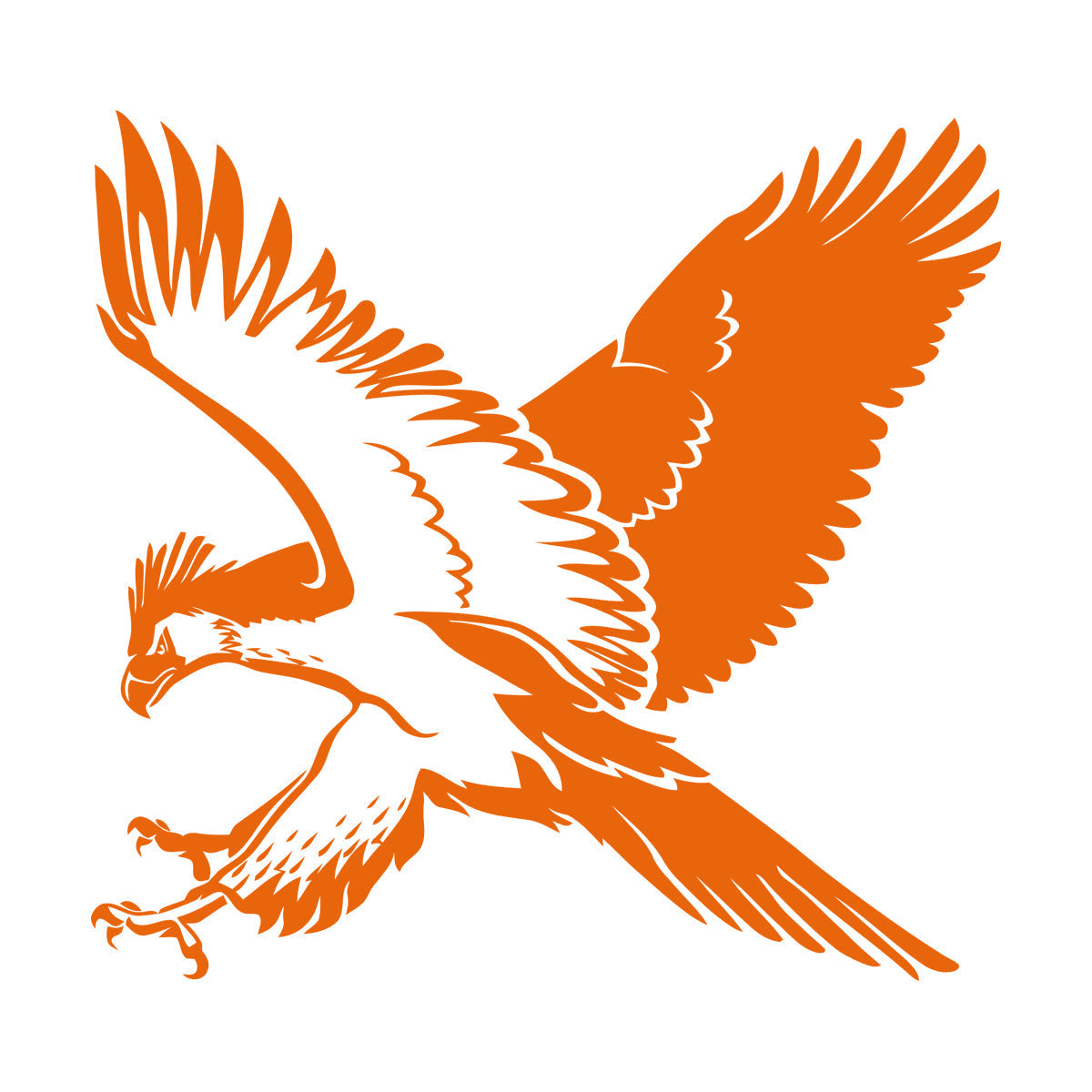 Lettering Stickers Flying Eagle Wings Air Tribal Symbol Big Bird Wall Beautification