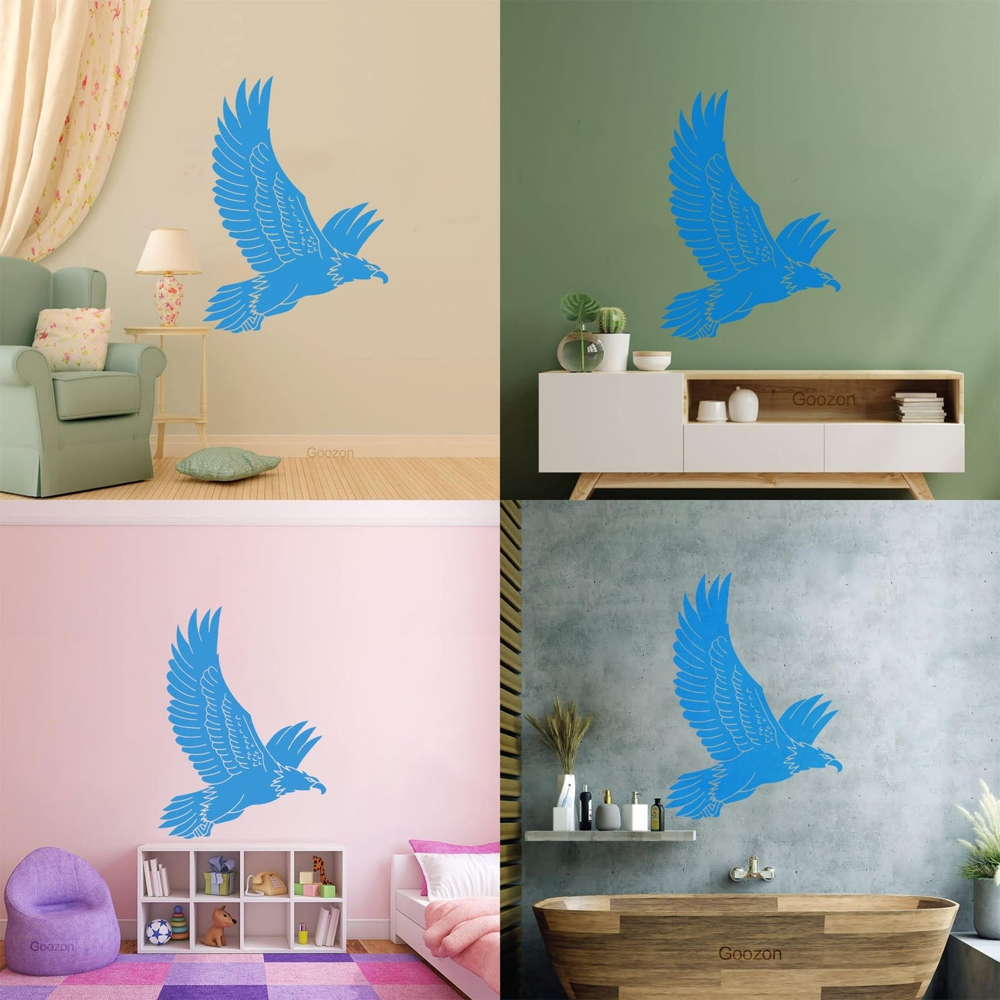 Wall Decals Paster Paper Flying Eagle Wings Bird Air Tribal Symbol Car Body Decoration
