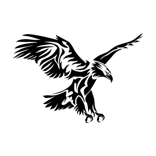 Flying Eagle Wings Predator American Bird Vinyl Wall Stickers Window Decals