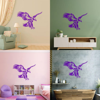 Flying Eagle Wings Predator American Bird Vinyl Wall Stickers Window Decals