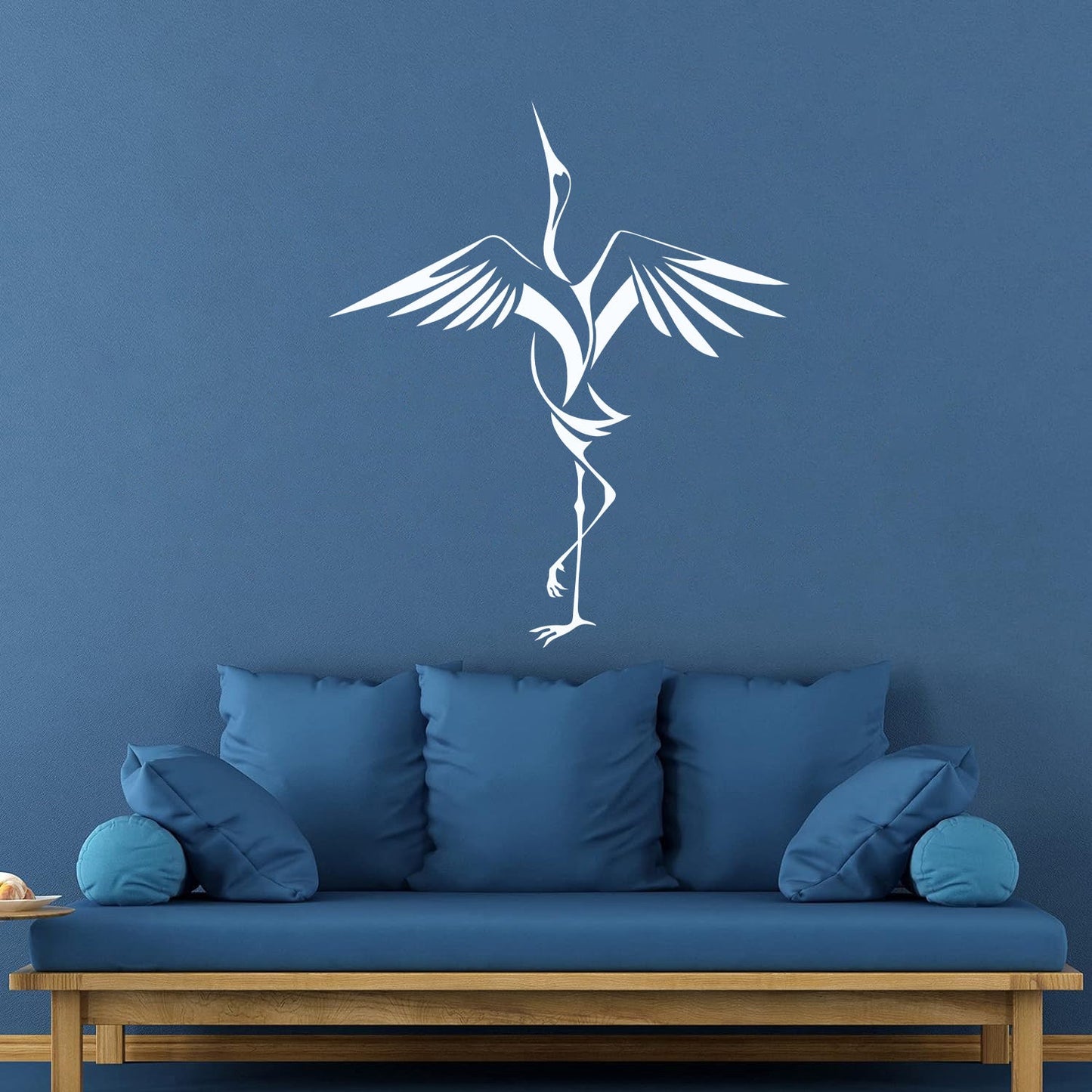 Heron Japanese Asian Bird Wings Wall Decals Wall Beautification