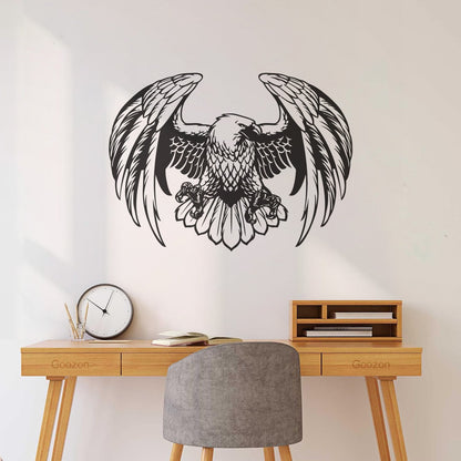Engraving Decals Hunting Eagle Big Flying Bird Window Decals