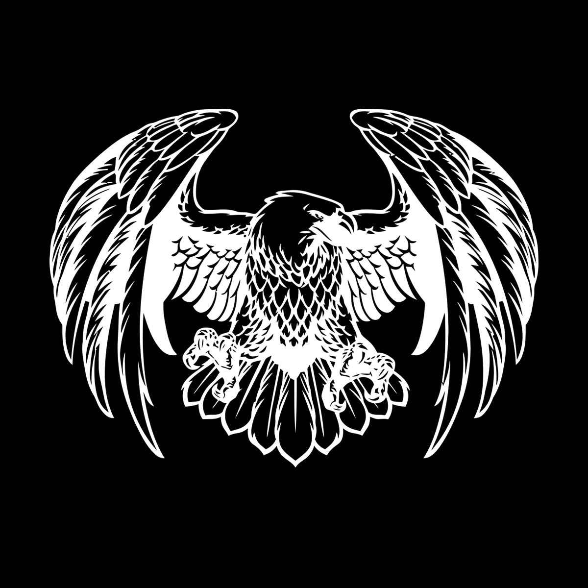 Engraving Decals Hunting Eagle Big Flying Bird Window Decals