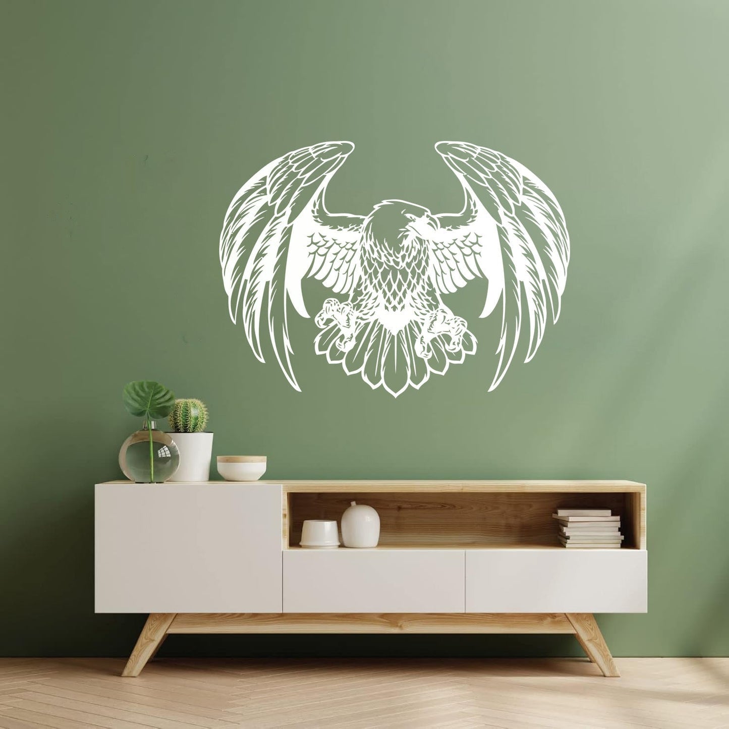 Engraving Decals Hunting Eagle Big Flying Bird Window Decals