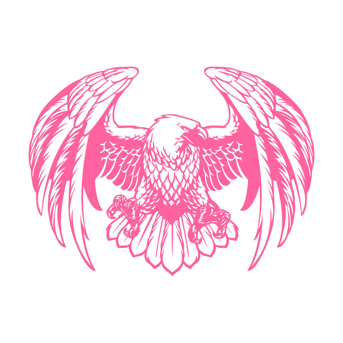 Engraving Decals Hunting Eagle Big Flying Bird Window Decals