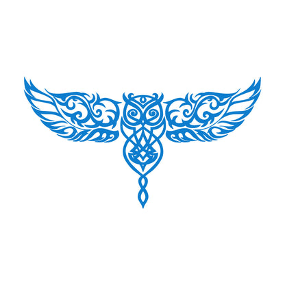 Ornament Owl Bird Wings Ation Engraving Decals It Won'T Fall Off