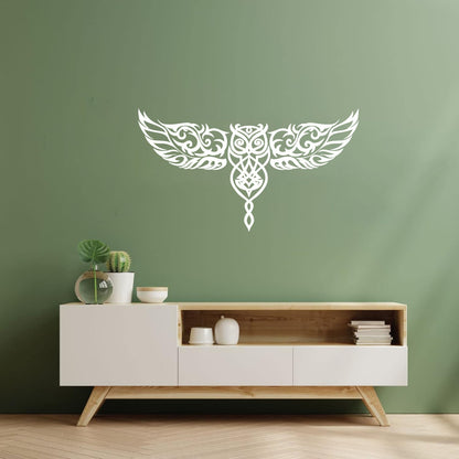 Ornament Owl Bird Wings Ation Engraving Decals It Won'T Fall Off