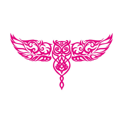 Ornament Owl Bird Wings Ation Engraving Decals It Won'T Fall Off