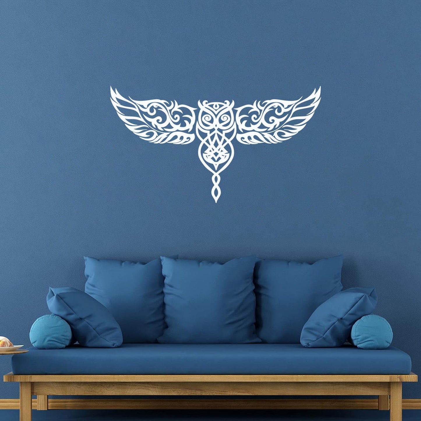 Ornament Owl Bird Wings Ation Engraving Decals It Won'T Fall Off